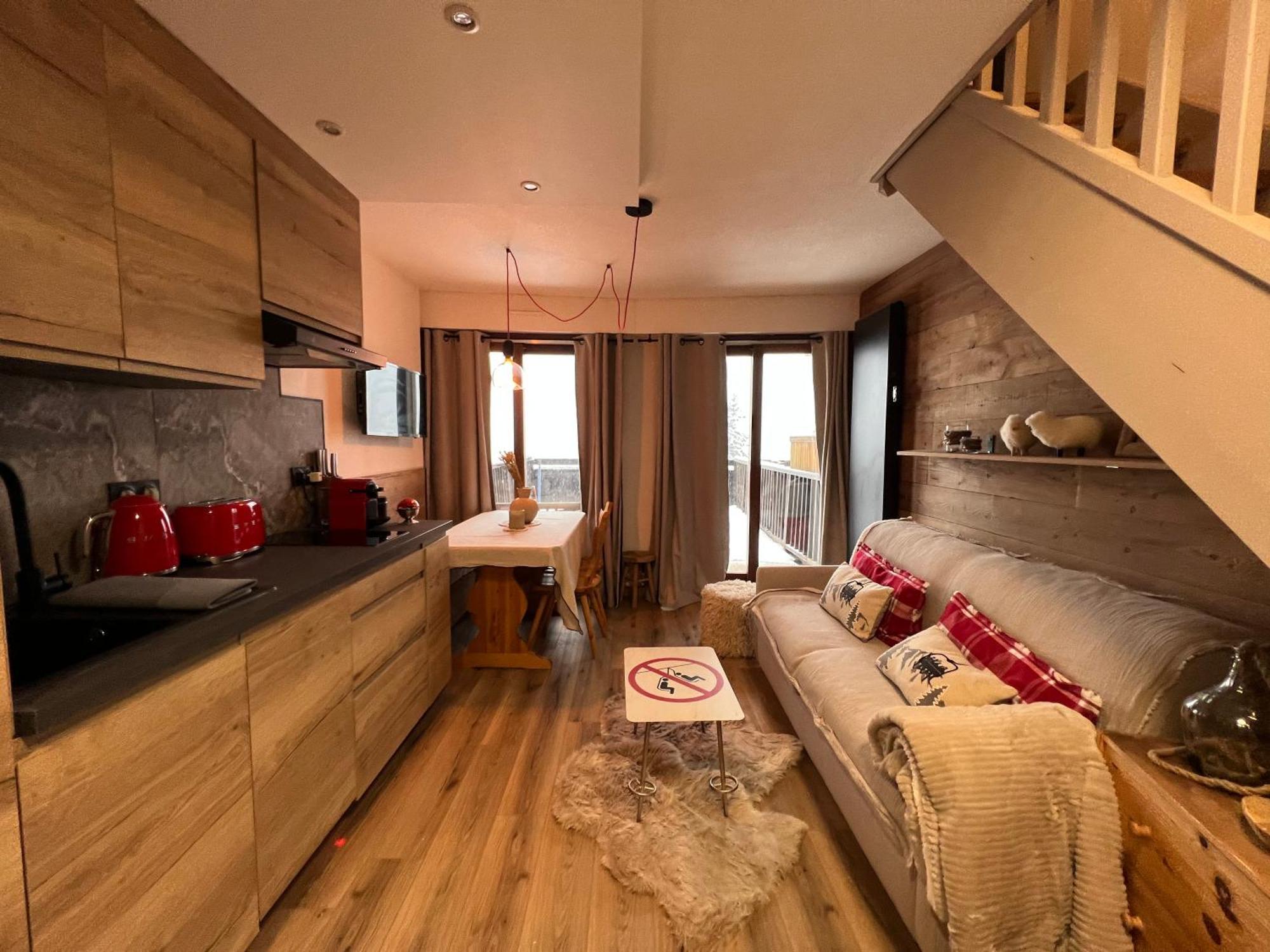 Les Tanieres De Montgenevre - La Marmotte - Duplex 4 P Entierement Renove Avec Vue Magnifique Apartment Ngoại thất bức ảnh